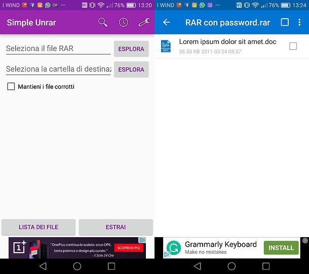 App per aprire file RAR su Android