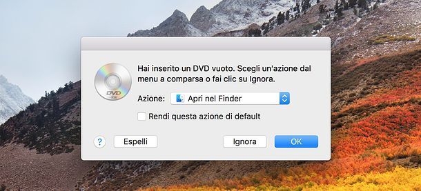 Come masterizzare con Mac