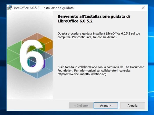 Installazione LibreOffice