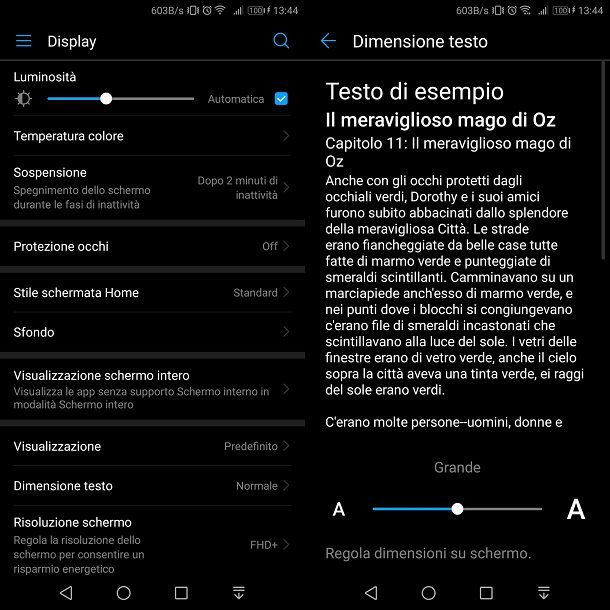 Come cambiare font su Android