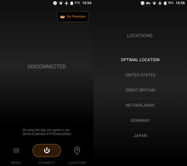 Altre app di VPN