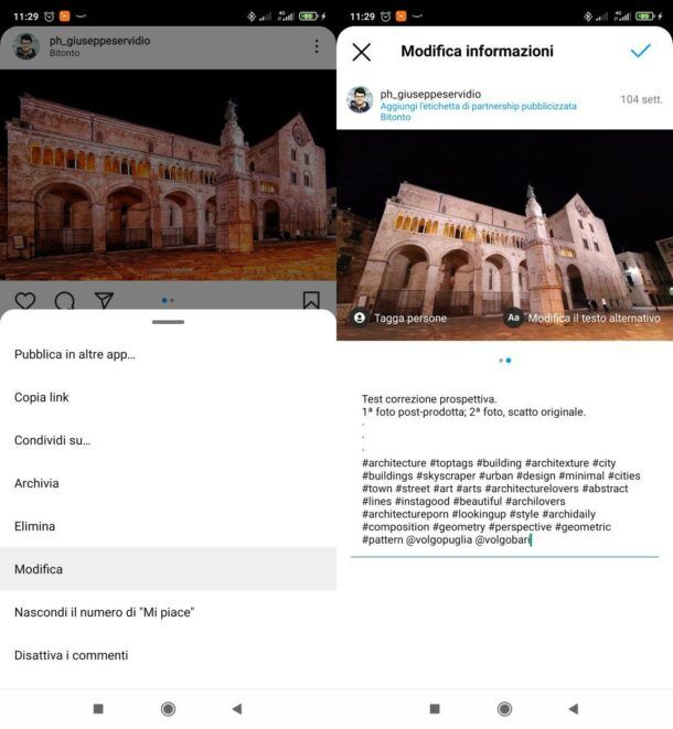 Come mettere più foto su Instagram