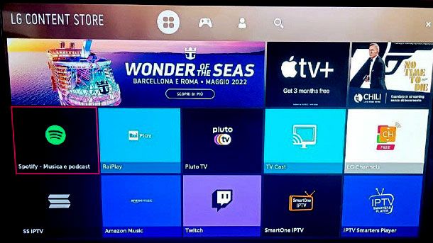 Come scaricare Spotify su Smart TV LG