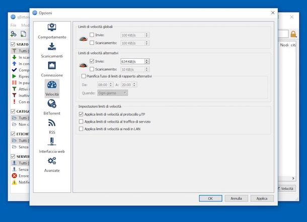 Come velocizzare qBittorrent