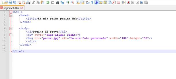 Come mettere un'immagine in HTML a destra e a sinistra