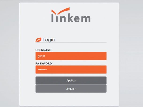 Come entrare nel modem Linkem