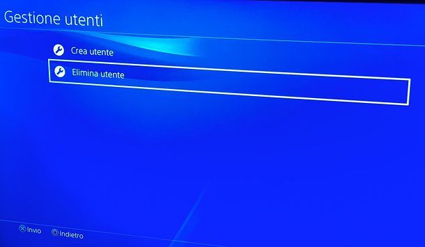 Come eliminare un account PS4