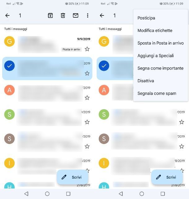 Archiviare la posta elettronica di Gmail