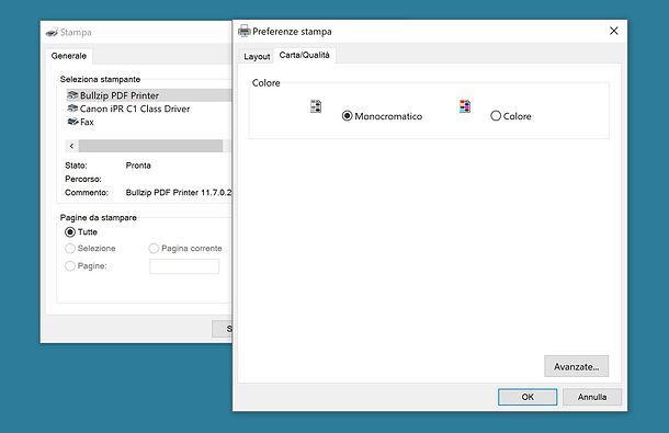Come stampare PDF in bianco e nero su Windows