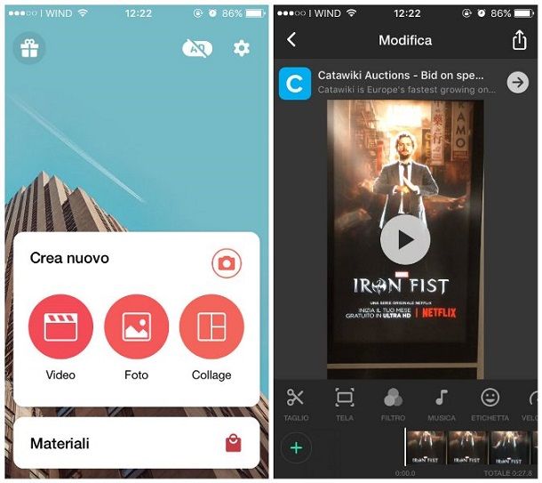 Aggiungere musica ad un video