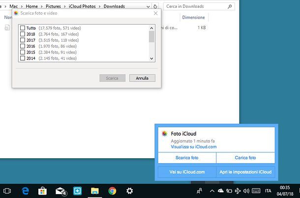 Come trasferire foto da iCloud a PC Windows