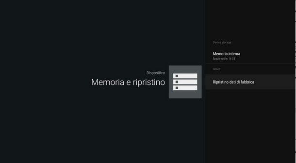 Come resettare box Android tramite il sistema operativo