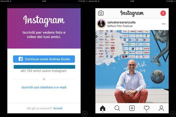 Come usare Instagram su iPad