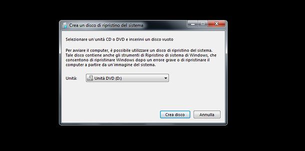 Come effettuare backup Windows 7