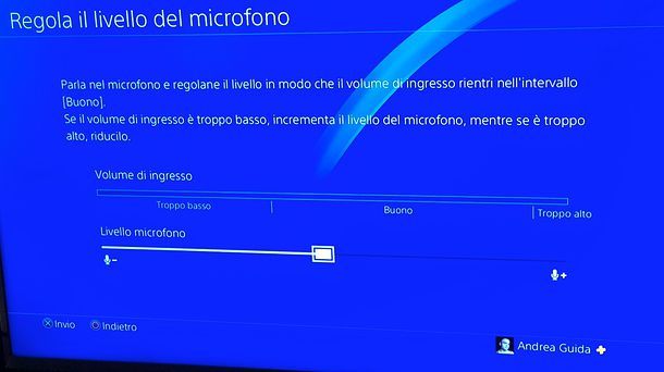 Come attivare microfono PS4