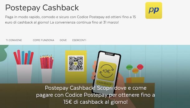 Cashback BancoPosta