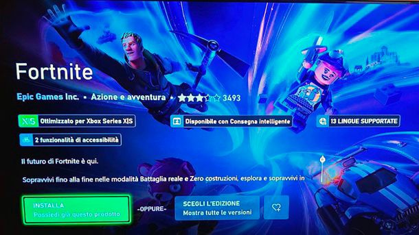 Come scaricare Fortnite su Xbox Series XS