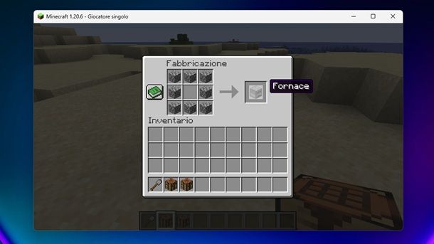Pietrisco Fornace Minecraft