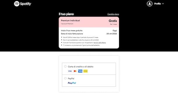 Come abbonarsi a Spotify