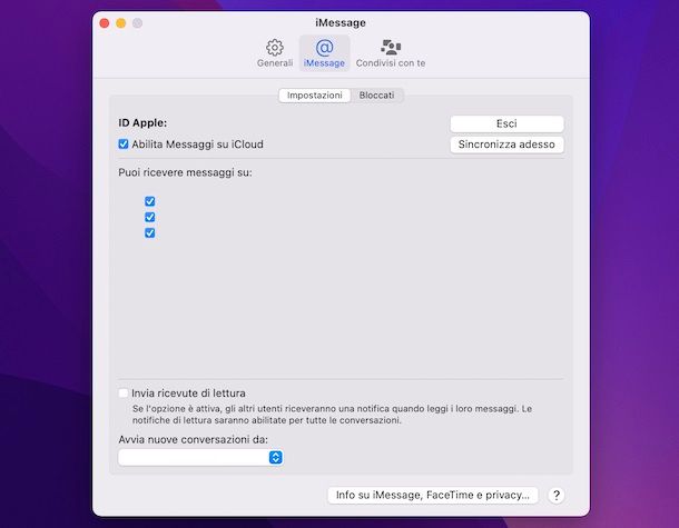 iMessage macOS