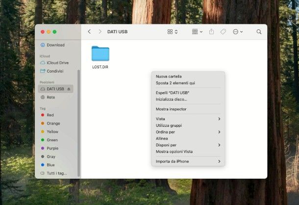Come trasferire foto da PC a chiavetta USB