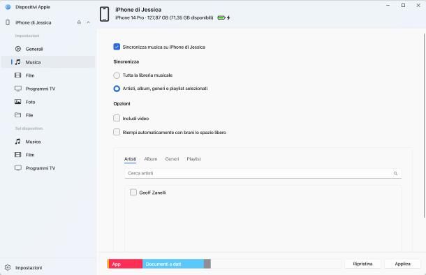 Come trasferire musica da iPhone a PC senza iTunes