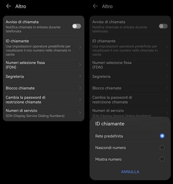 Come abilitare ID chiamante HUAWEI smartphone senza servizi Google