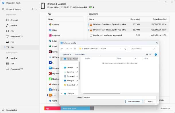 Come trasferire musica da iPhone a PC