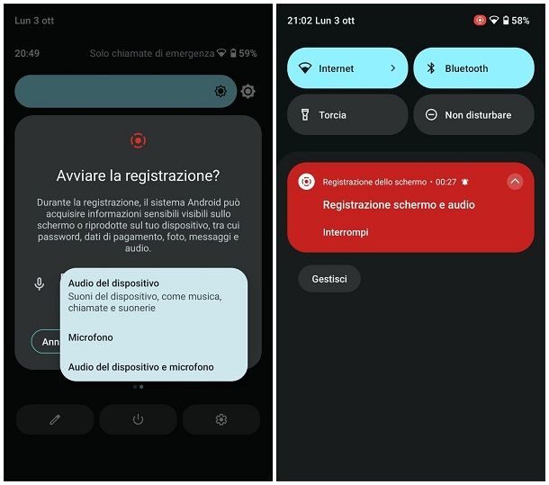 Come riuscire a fare per registrare una videochiamata su smartphone e tablet