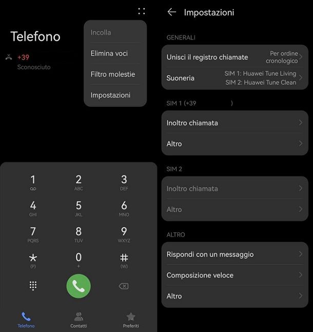 App Telefono smartphone HUAWEI senza servizi Google