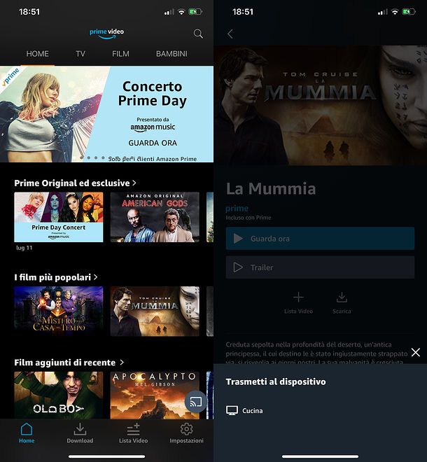 Come vedere Amazon Prime Video su smartphone e tablet