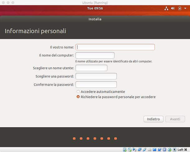 Installazione Ubuntu in VirtualBox