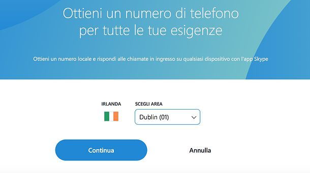 Come avere un numero Skype