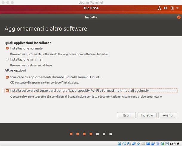 Installazione Ubuntu in VirtualBox