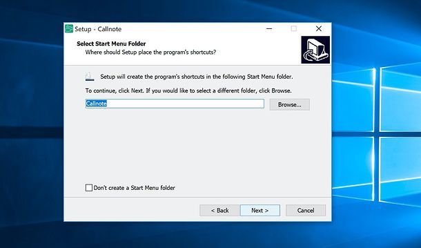 Installazione Callnote Windows