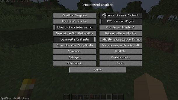 Utilizzare Optifine per Java Minecraft Come non far laggare Minecraft con le shaders