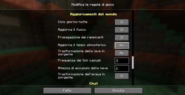 Come togliere la pioggia su Minecraft per sempre
