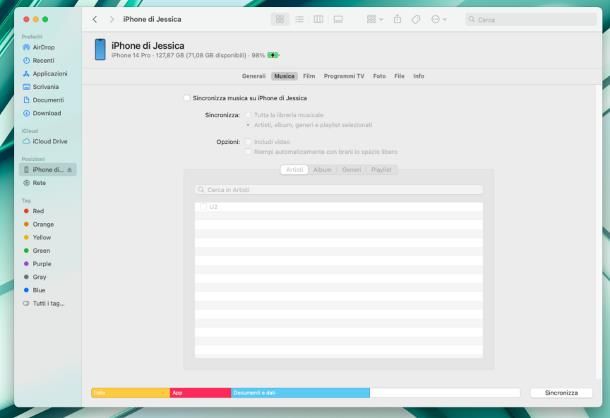 Come copiare musica da iPhone a computer