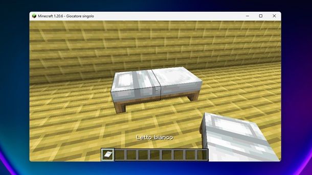 Letto Minecraft