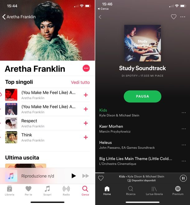 Apple Music e Spotify