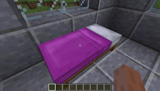 letto minecraft