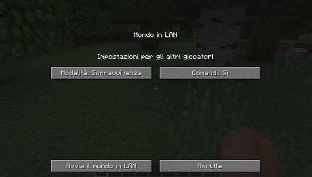 Abiltiare console comandi su Minecraft Java Edition