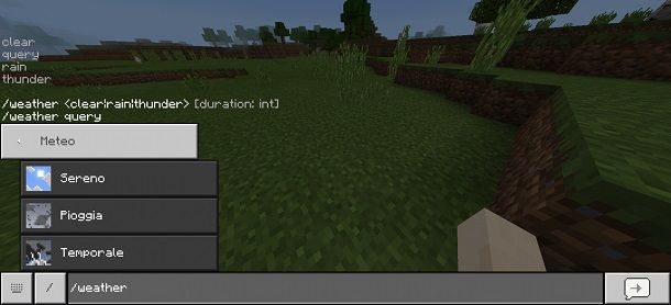 Come togliere la pioggia su Minecraft