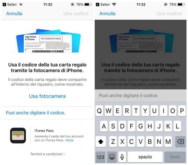 da itunes senza carta di credito