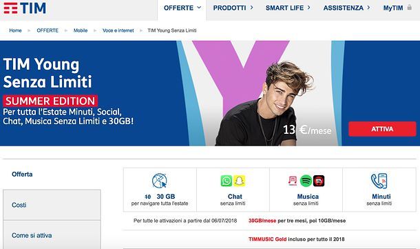 TIM Young Senza Limiti