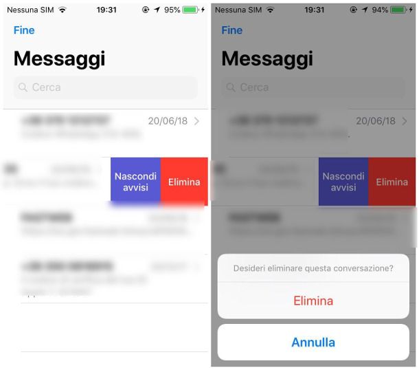 Come cancellare definitivamente SMS