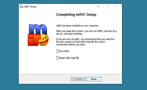 Installazione mIRC