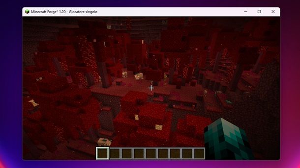Nether ambientazione Minecraft