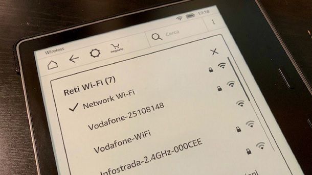 Connettere il Kindle a Internet