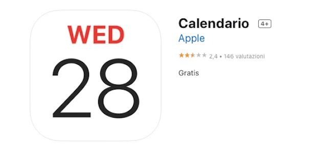 Recuperare app Calendario